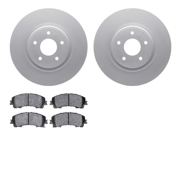 Dynamic Friction Co 4502-67149, Geospec Rotors with 5000 Advanced Brake Pads, Silver 4502-67149